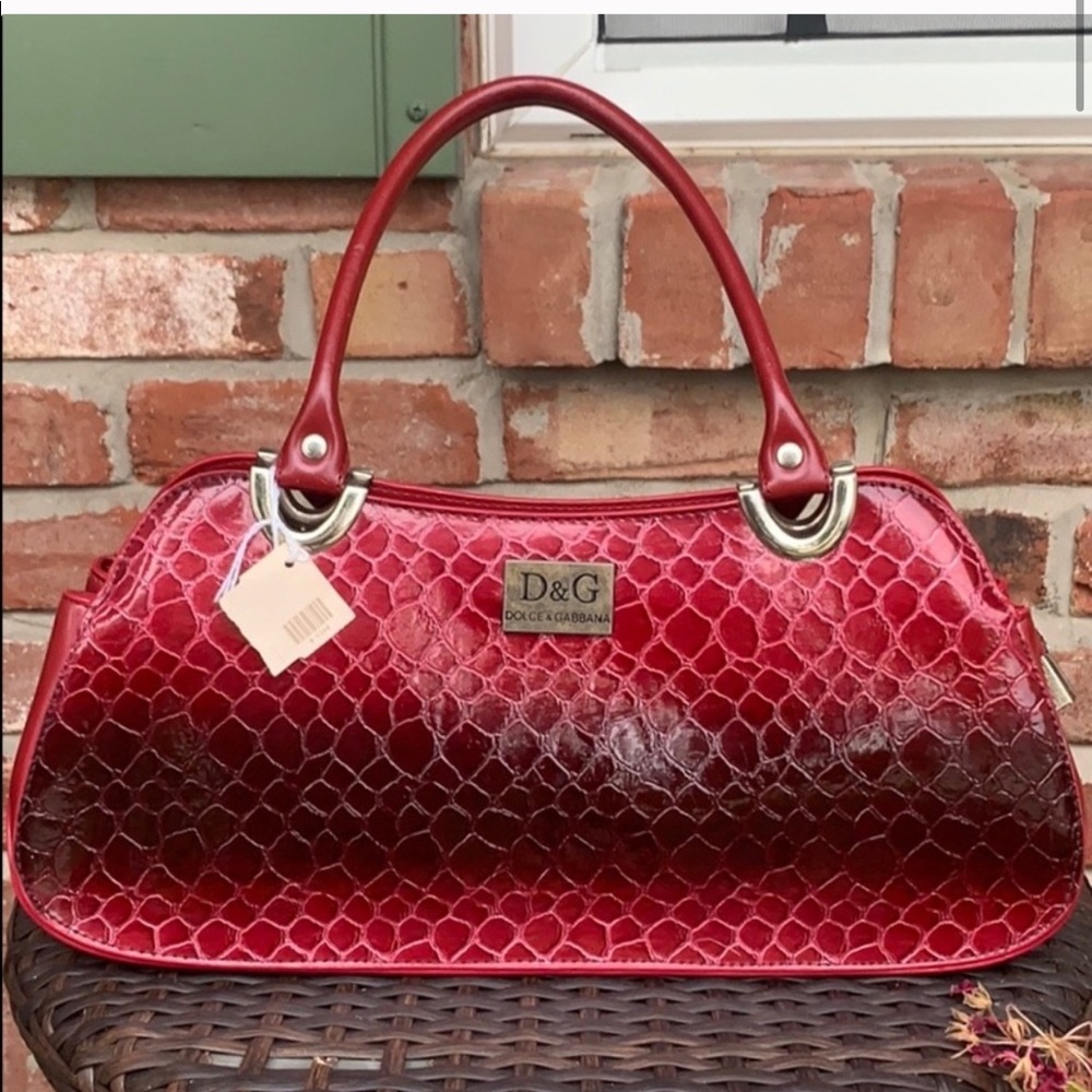 Dolce & Gabbana snake skin shoulder bag - Picture 1 of 12